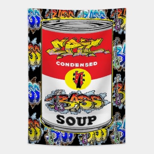 Bass pop art Soup can 23 Tapestry