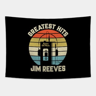 Greatest Hits Jim Retro Walkman Reeves Vintage Art Tapestry
