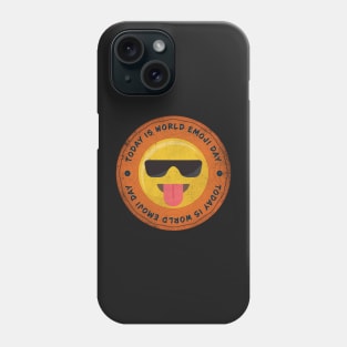 Today is World Emoji Day Badge Phone Case