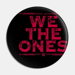 The Bloodline We The Ones Blood Red Text Logo Pin