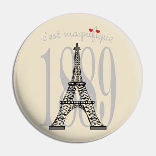 Lispe Eiffel 1889 Pin