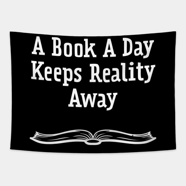 A Book A Day Keeps Reality Away Tapestry by DesiOsarii