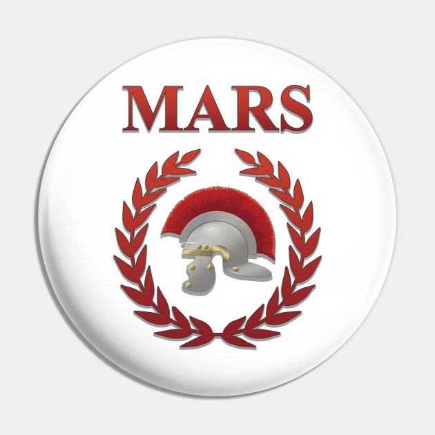 Mars Ancient Roman War God Pin by AgemaApparel