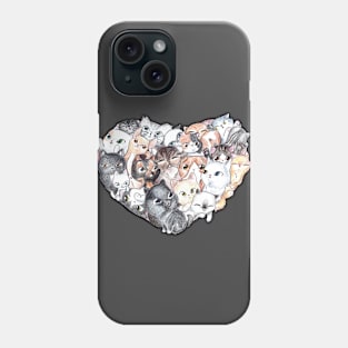 Heart Full of Kitties Phone Case