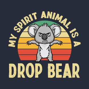 Australian Feral Koala, Spirit Animal Drop Bear T-Shirt