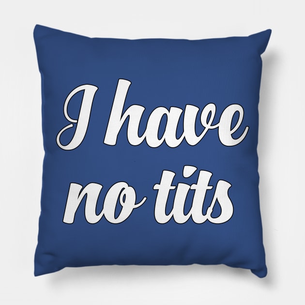 tiny tits funny boobs breast melons Pillow by untagged_shop