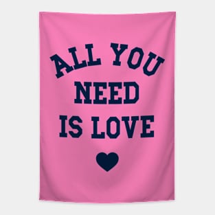 All You Need Is Love, Valentine's Day Varsity Style Matching Couple Tapestry