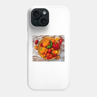 Basket Full Of Sweet Peppers Phone Case