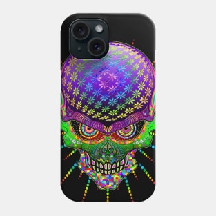 Crazy Skull Psychedelic Explosion Phone Case