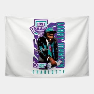 Larry Johnson Draft Pick vintage style T-shirt Tapestry