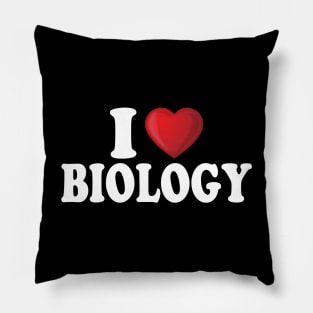 I Love Biology Pillow