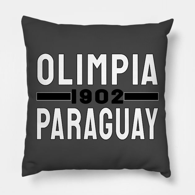 Olimpia Paraguay 1902 Classic Pillow by Medo Creations