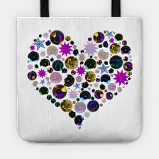 Heart of Gems and Sequins Tote