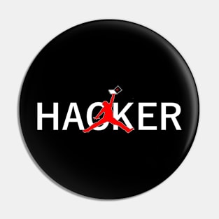 Hacker w/ Tech Logo Pin