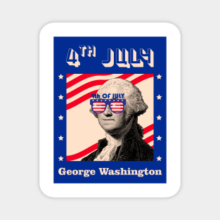 George Washington 4th Of July Magnet