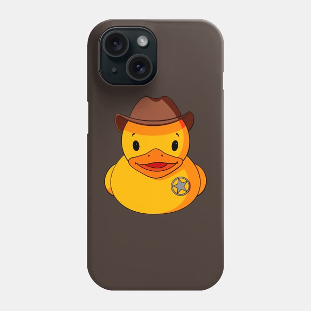 Sheriff Rubber Duck Phone Case by Alisha Ober Designs