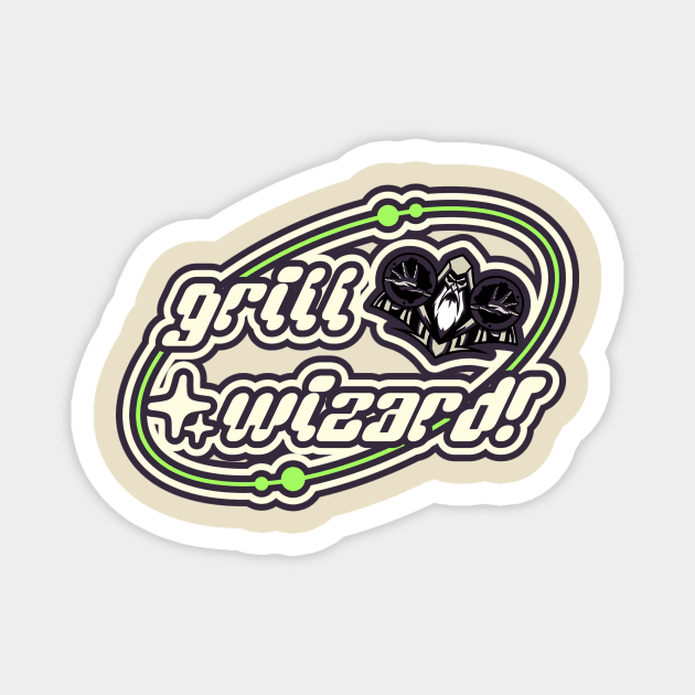 Grill Wizard! Magnet by Ryel Tees