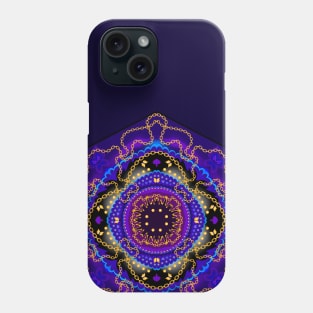 golden chains mandala Phone Case