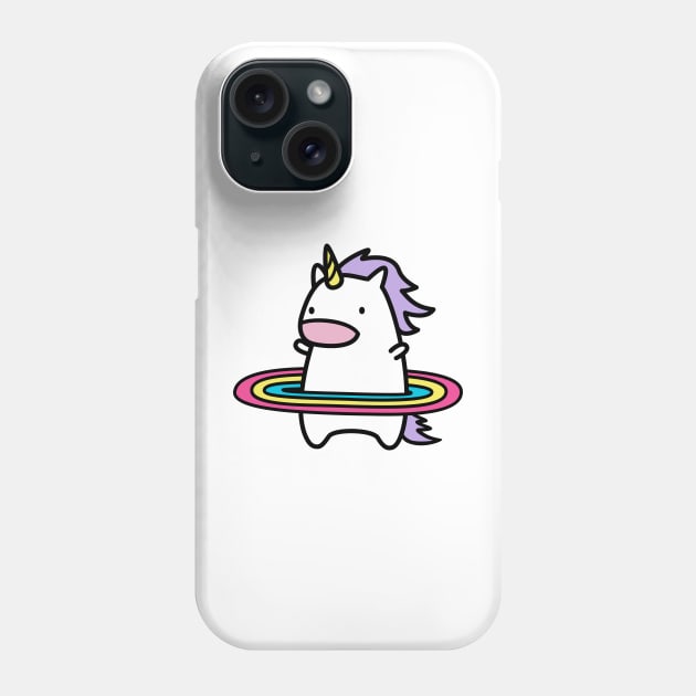 Hula Unicorn Phone Case by Robot Dance Battle