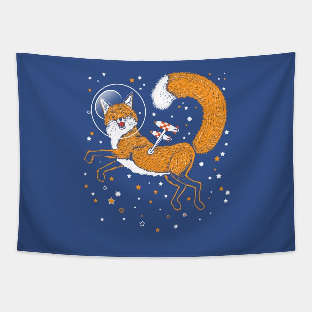 SPACE FOX! Tapestry by CMButzer