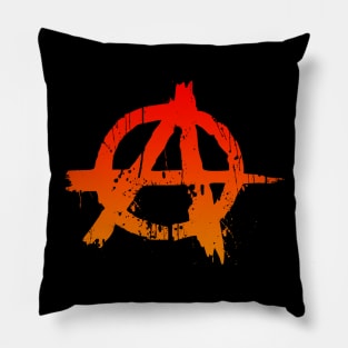 Anarchy Color Splatter Pillow