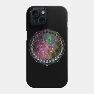 Moon Phases Rainbow Mandala Phone Case