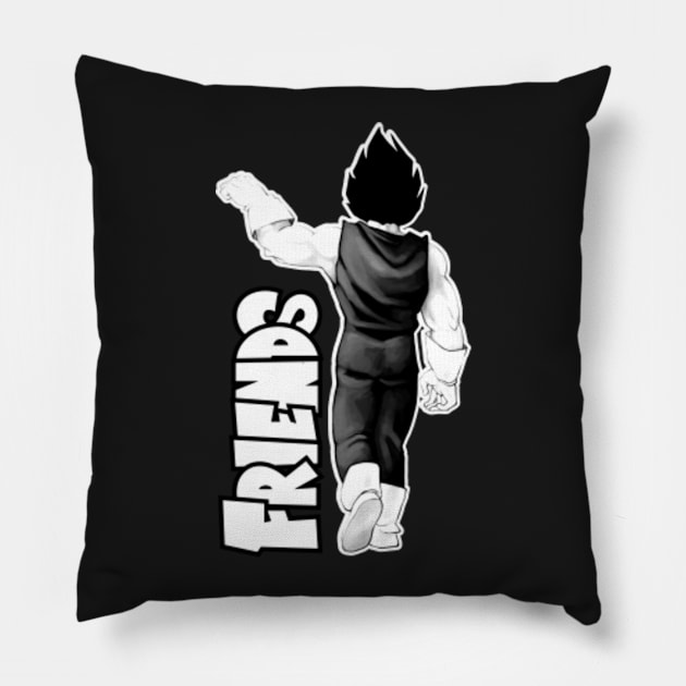 Couple Best Friends Vegeta Pillow by superkwetiau