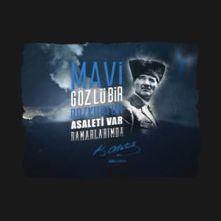 Mavi Gözlü Bozkurt T-Shirt