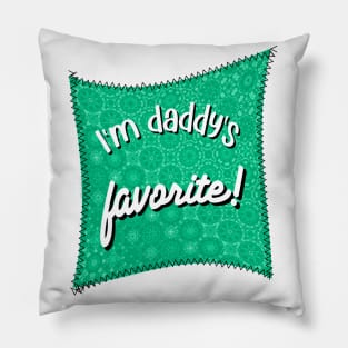 Funny Patch Green Daddy's Favorite Pillow