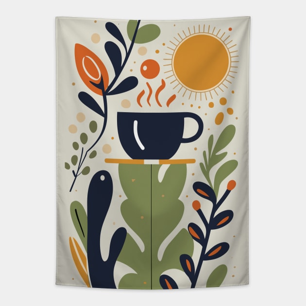 Coffee garden Tapestry by Eliane Gomes