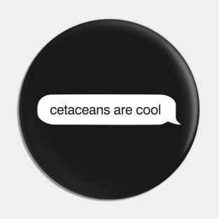Cetaceans Are Cool iMessage Pin