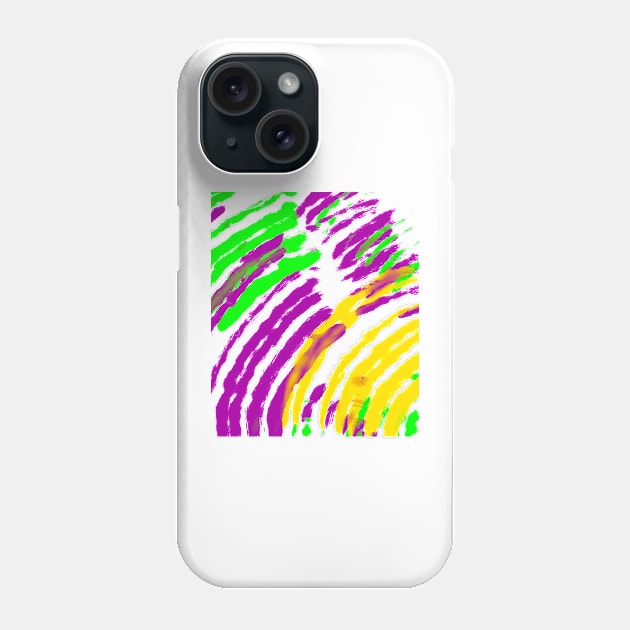 Mardi Gras Abstract Phone Case by Stephanie Kennedy 