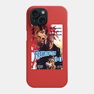 Classic Horror Movie Poster - Frankenstein 1980 Phone Case