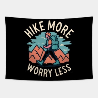 Hike more worry less Tapestry