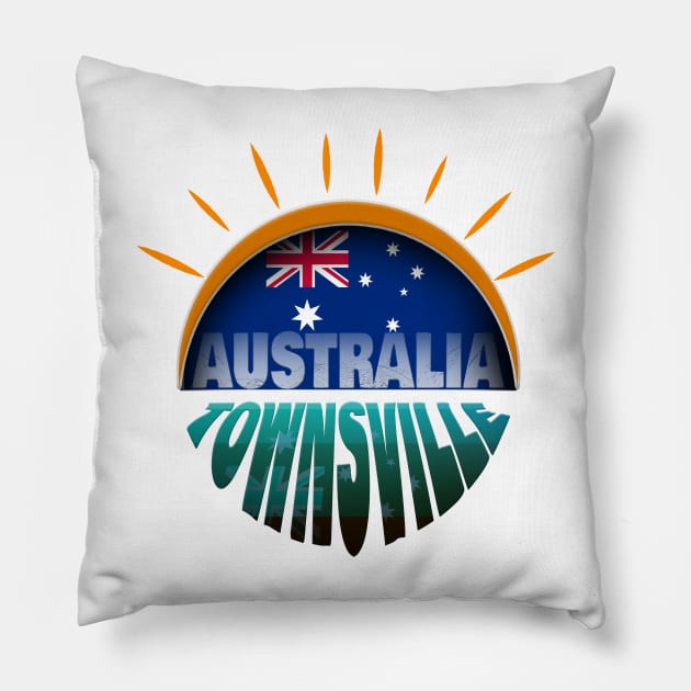 Townsville Australia, Welcome to Townsville Pillow by mustaben