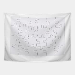 Jigsaw Puzzle Lines Design Tapestry