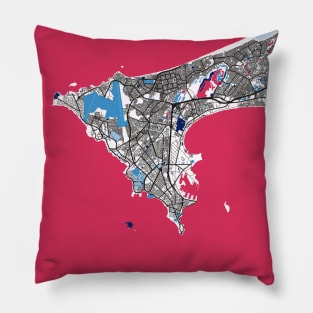 Dakar - Senegal MilkTea City Map Pillow