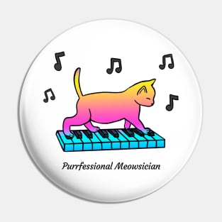 Purrfessional Meowsician Pin