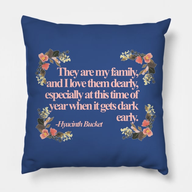 Hyacinth Quotes Pillow by jeremiahm08