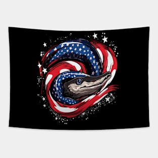 Patriotic Eel Tapestry