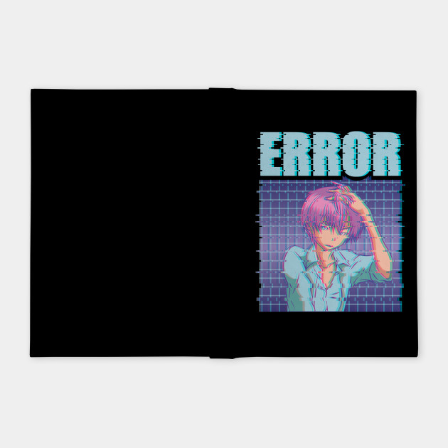 Error Sad Anime Boy Japanese Vaporwave Gift Sad Boy Notizblock Teepublic De