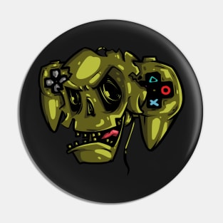 stick skull Pin