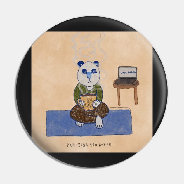 zen bear Pin by ThingRubyDoes