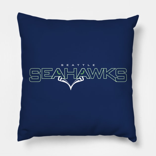 Seattle Seahawks Pillow by Nagorniak