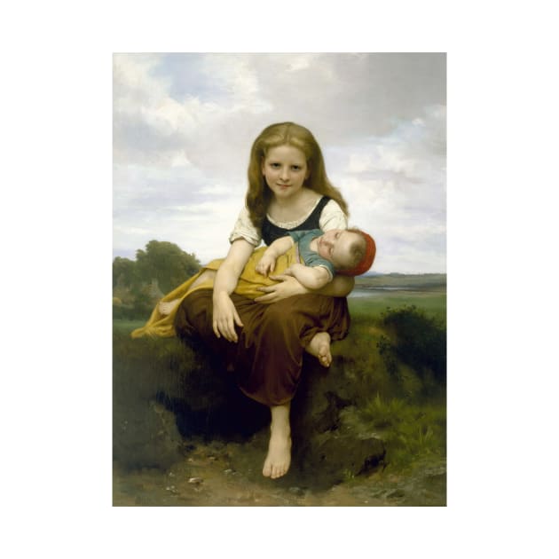 The Elder Sister by William-Adolphe Bouguereau by Classic Art Stall