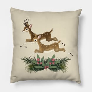 Winter deer Pillow