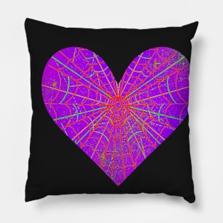 Spider Web Heart V45 Pillow