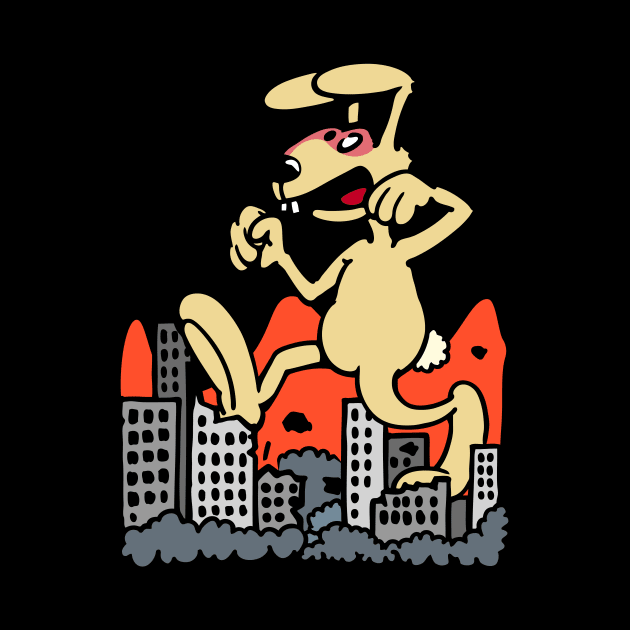 Monster Rabbit destroys City by schlag.art