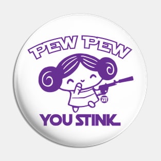 pew pew stink Pin