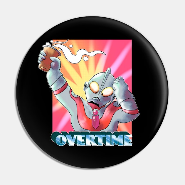 Ultraman: Ultra Tired Man Pin by Hojyn